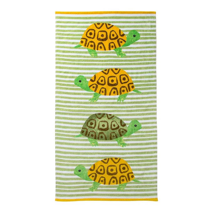 Serviette De Plage Tortues Vert Mini Home La Redoute