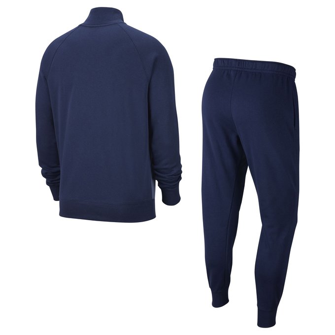 navy blue nike cotton tracksuit