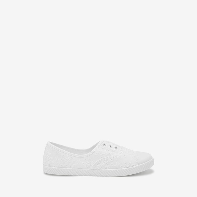 chaussure toile sans lacet