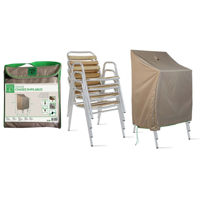 Housse De Protection Pour Chaises De Jardin Cov Up Taupe Oviala