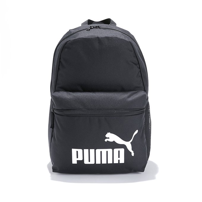 black and white puma backpack