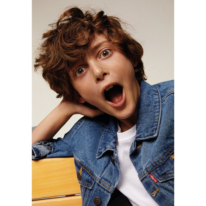 Veste En Jean 6 16 Ans Bleu Jean Levi S Kids La Redoute