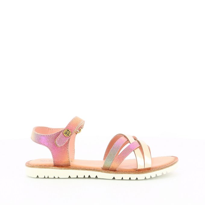 Kids Betternew Leather Sandals with Touch 'n' Close Fastening