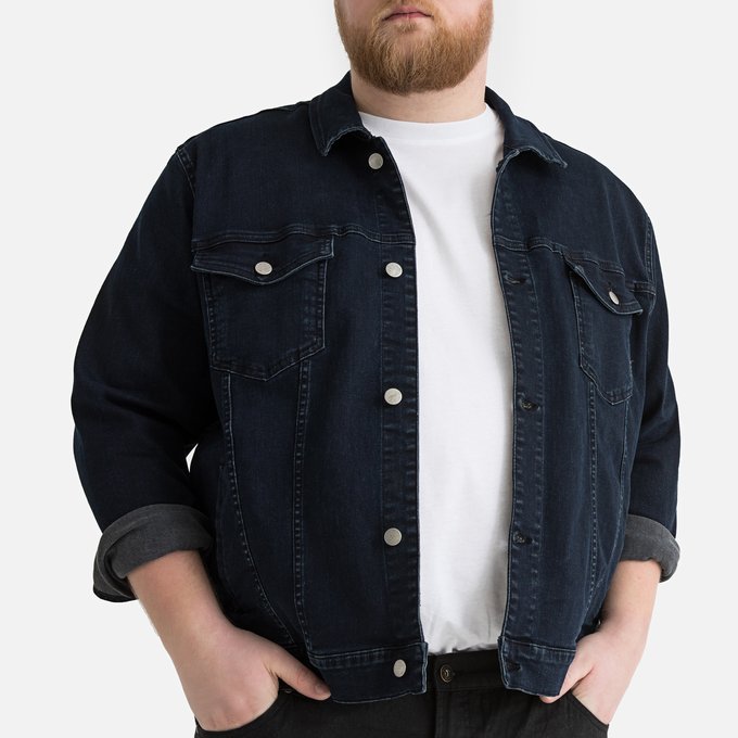 navy blue jean jacket