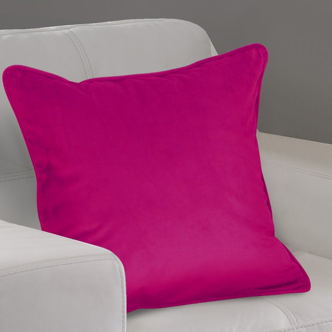 Montreal Velvet Cushion Hot Pink Bright Pink Home Curtains