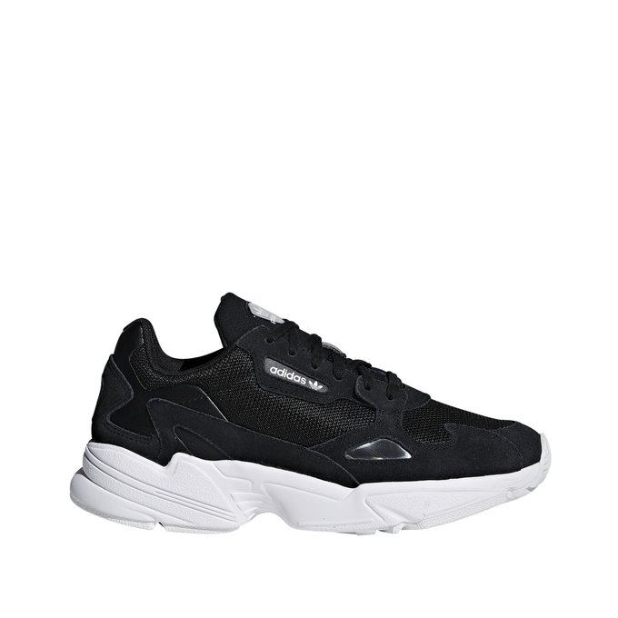 Falcon w leather trainers , black 