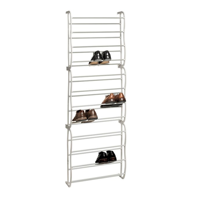 12 Tier Over Door Shoe Rack 36 Pairs Cream Premier La Redoute