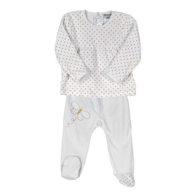 Pyjama Bebe 2 Pieces Avec Pieds Mini Boy 74 Cm Taille 9 Mois