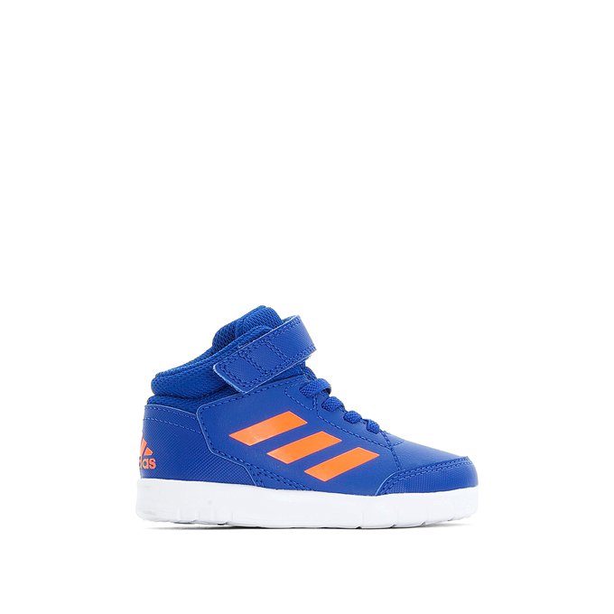 hoge blauwe adidas sneakers