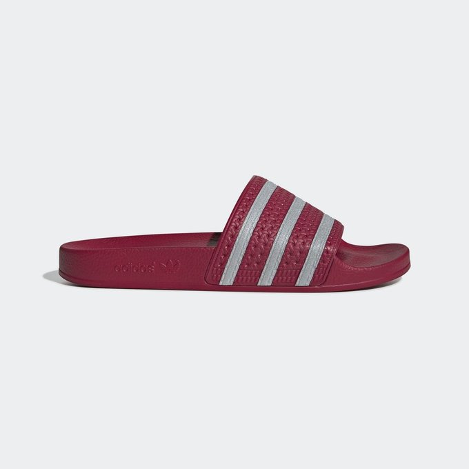 Sandale adilette rouge Adidas Originals | La Redoute