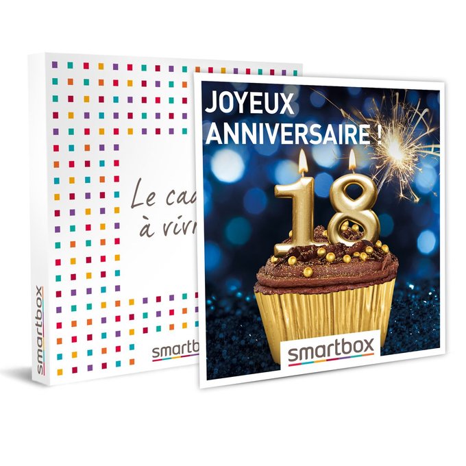 Smartbox Joyeux Anniversaire 18 Ans Coffret Cadeau Multi Themes Smartbox La Redoute