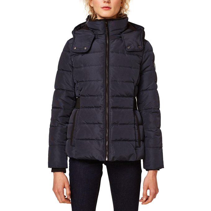 esprit mid padded jacket with hood