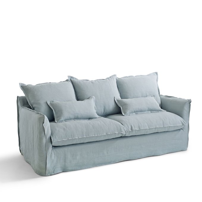 Housse De Canape Lin Froisse Odna La Redoute Interieurs La Redoute