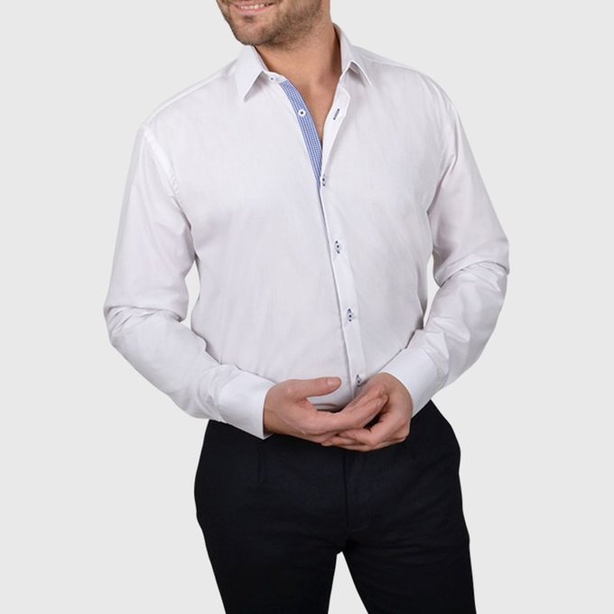 chemise homme bicolore