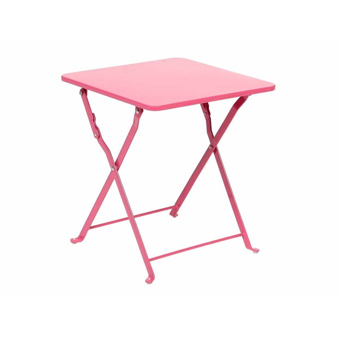 Table d'appoint de jardin nindiri 40 x 40 cm Hesperide Table pliante Polypropylène Rose Mobilier de jardin