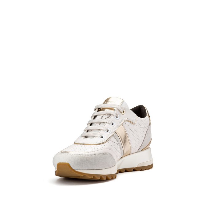 geox white wedge trainers