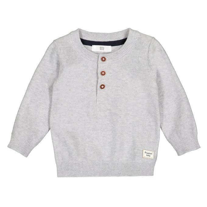 white cotton knit jumper