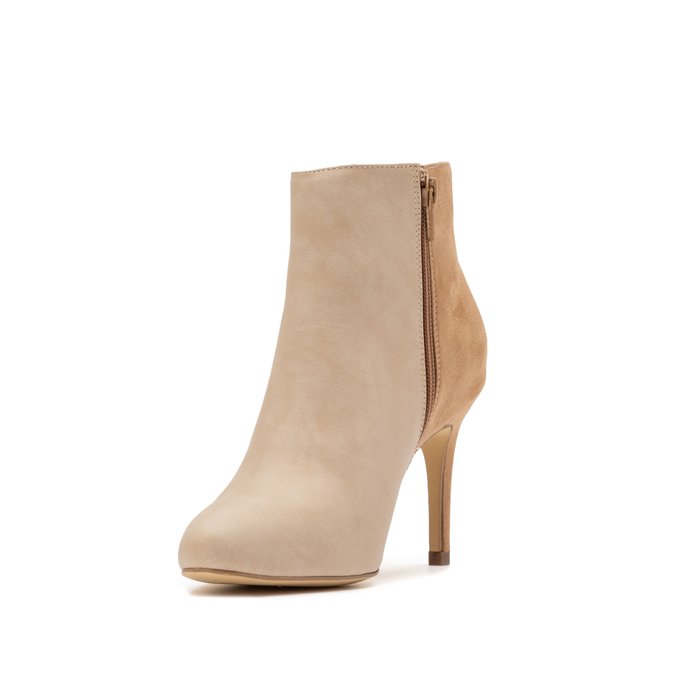 beige stiletto ankle boots