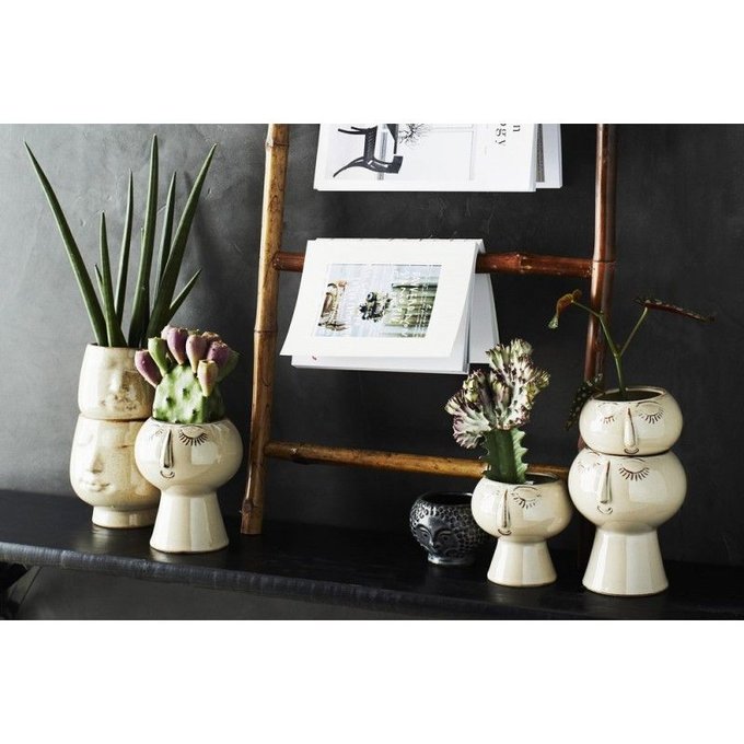 Caches pots déco aux plusieurs visages