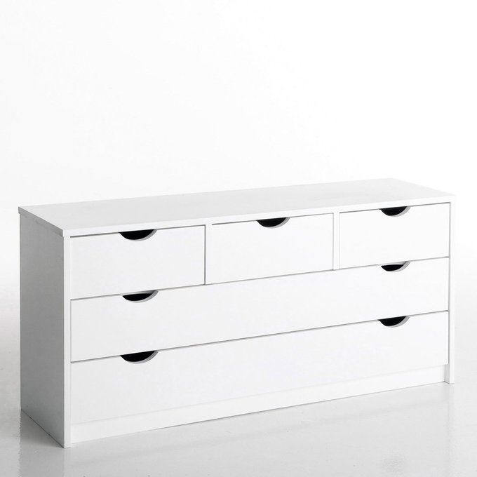 Aspen Solid Pine 5 Drawer Dresser La Redoute Interieurs La Redoute