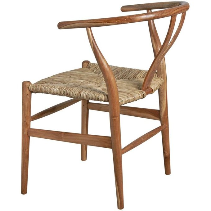 Fauteuil en teck et roseau Garut Fauteuil en teck et roseau Garut