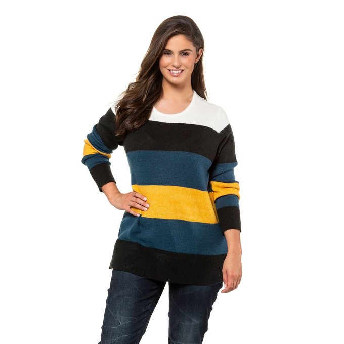 Pull, maille douce, rayures color block multicolore Ulla Pull color block | La Redoute