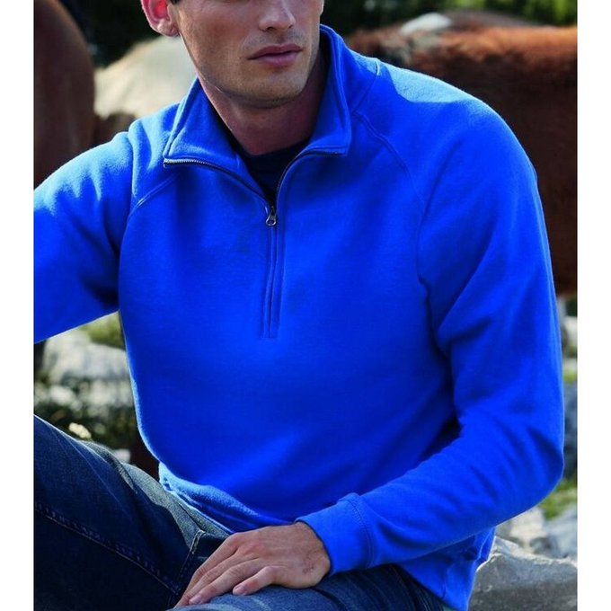 Sweat shirt zipé manche raglan Sweat shirt zipé manche raglan