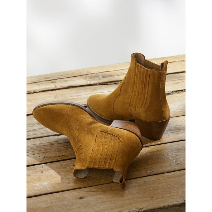 bottes croute de cuir