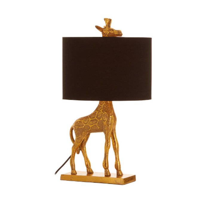 Giraffe Table Lamp With Black Shade Premier La Redoute Giraffe Table Lamp With Black Shade