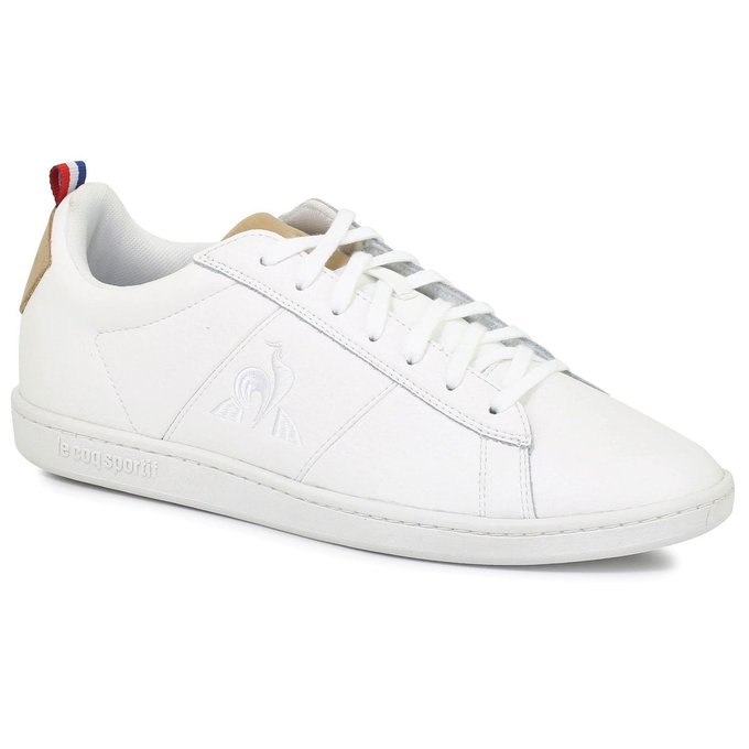 tenis le coq sportif anos 80 homme blanche