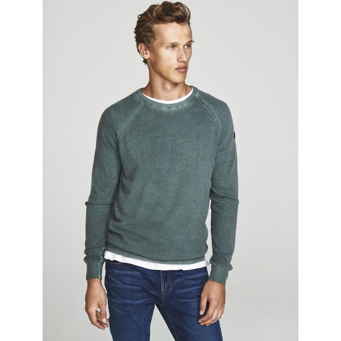 Pull col rond à manches longues raglan vert North Sails | La Pull col rond à manches longues raglan vert North Sails | La