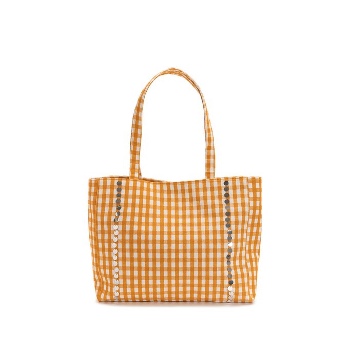 Carteira com estampado vichy