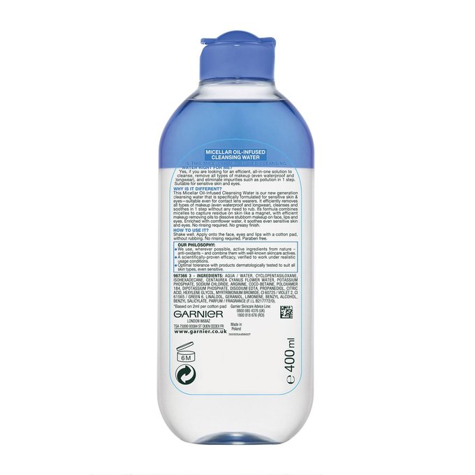 Eau Micellaire Nettoyante Peaux Sensibles Et Yeux 400ml