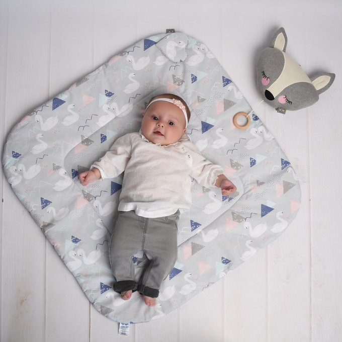 Gigoteuse D Emmaillotage Reversible En Coton Cygnes Gris Sevira Kids La Redoute