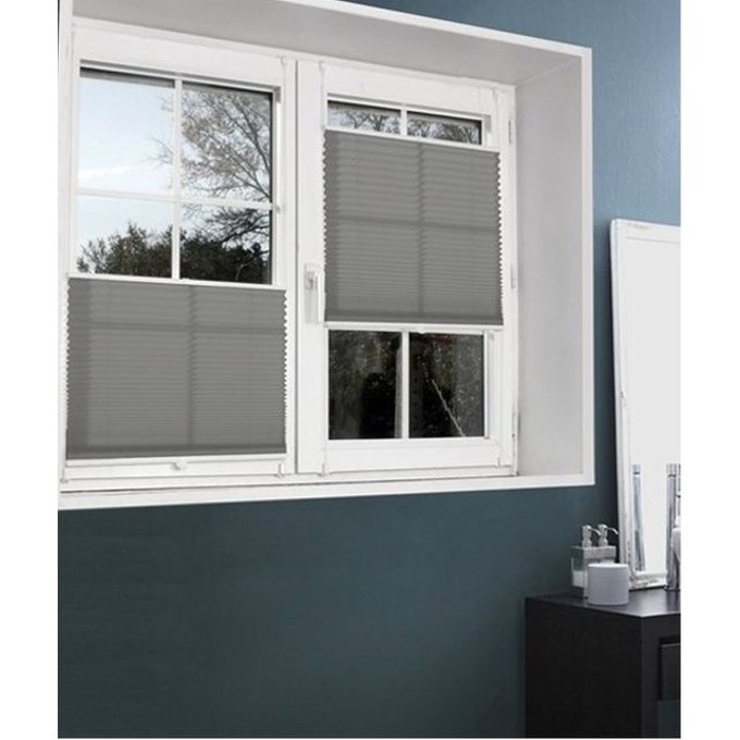 45x130cm,Cr/ème,0067BZL EUGAD Store Pliss/é sans Per/çage,Installation Rapide,Stores easyfix Style Moderne pour fen/être Contrevent/és