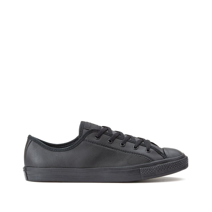 converse dainty trainers black