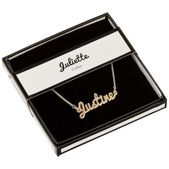 collier prenom justine collier prenom justine