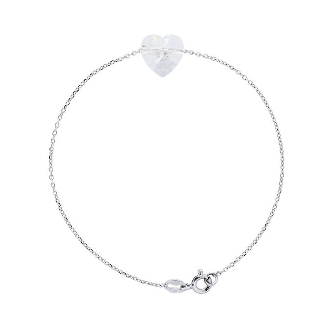 Bracelet Cristal Swarovski Coeur - ARGENT 925 - LOVE HEART