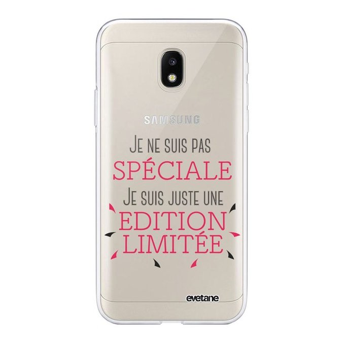 Coque Samsung Galaxy J3 17 Avant Arriere Transparente Speciale Edition Limitee Evetane La Redoute