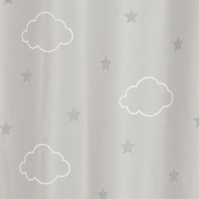 Rideau Occultant Phosphorescent Enfant Nuages Gris Clair Atmosphera La Redoute