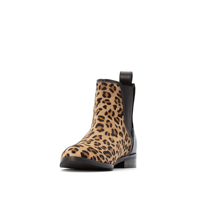 leopard print shoe boots uk