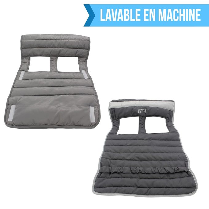 Protege Siege Chariot Pour Bebe Enfant Gris Fonce Monsieur Bebe La Redoute