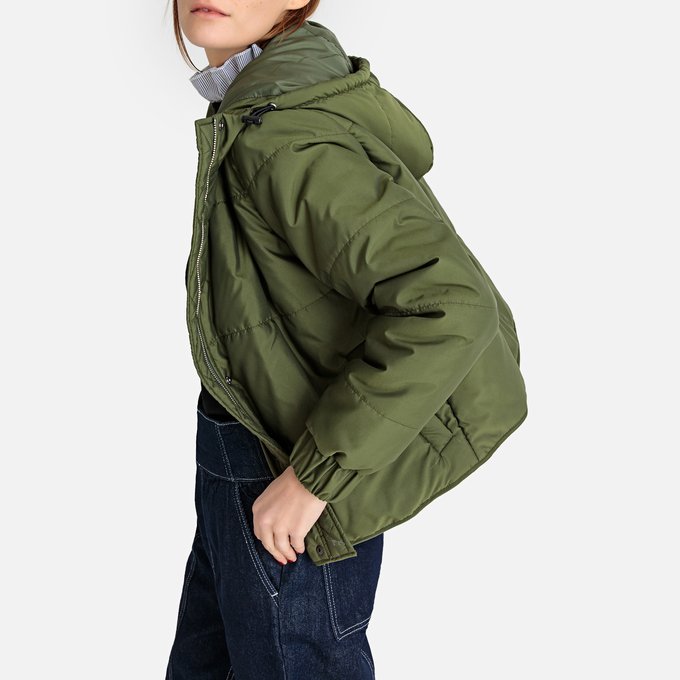 La Redoute Collection Lightweight Water-Repellent Padded Jacket Green Size L