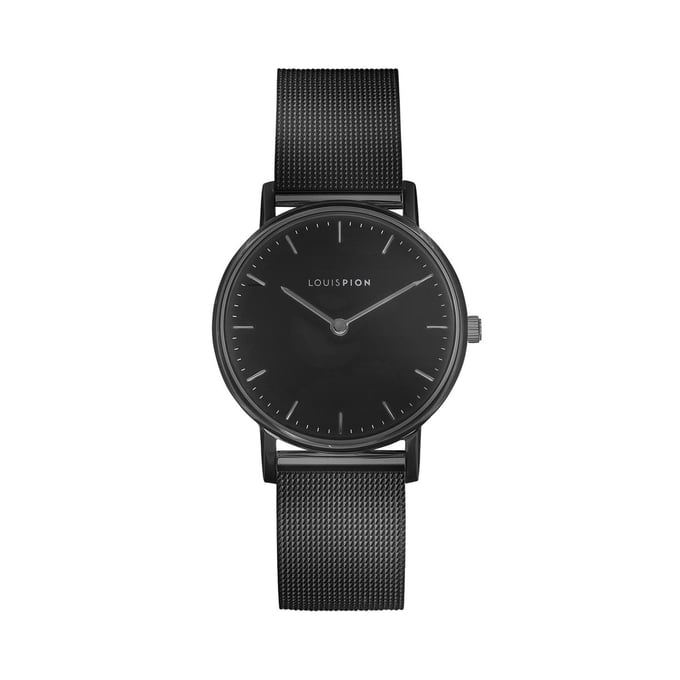 Montre Femme Sport Louis Pion Noir - Neuve Sans étiquette, étanche 100m, Boîtier Résine 30mm