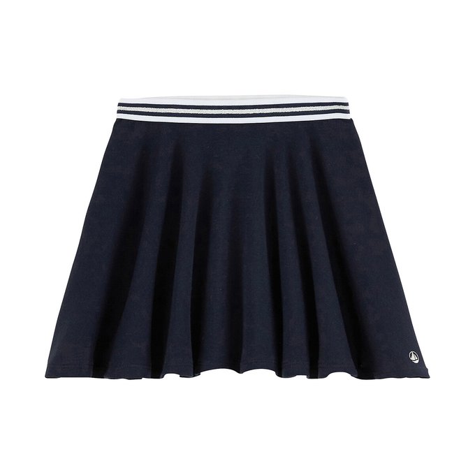 cotton white skater skirt