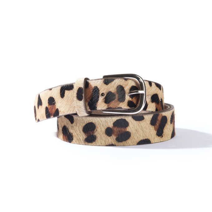 animal print belt