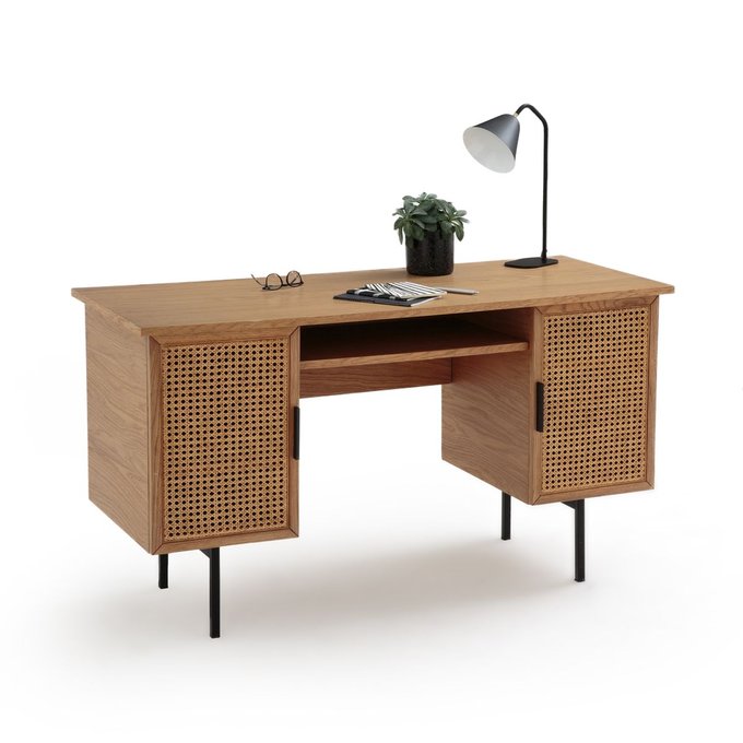 Bureau Double Caisson Waska Chene La Redoute Interieurs La Redoute
