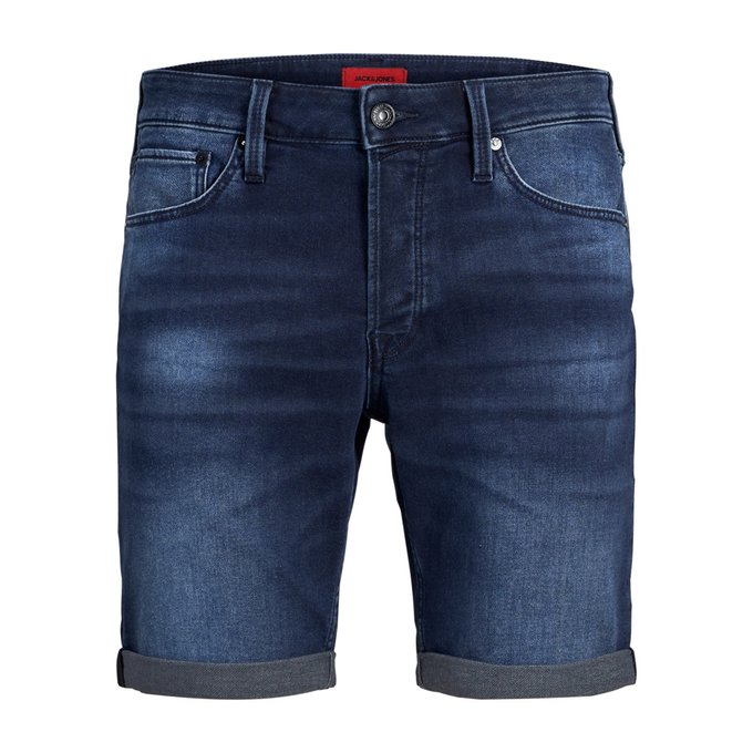 stretch denim bermuda shorts
