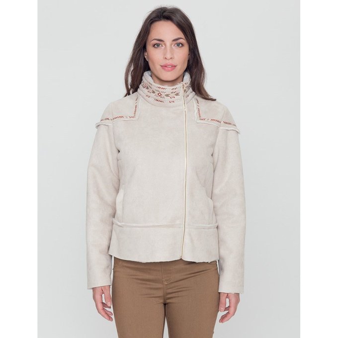 manteau court noir fourré imitation daim manteau court noir fourré imitation daim