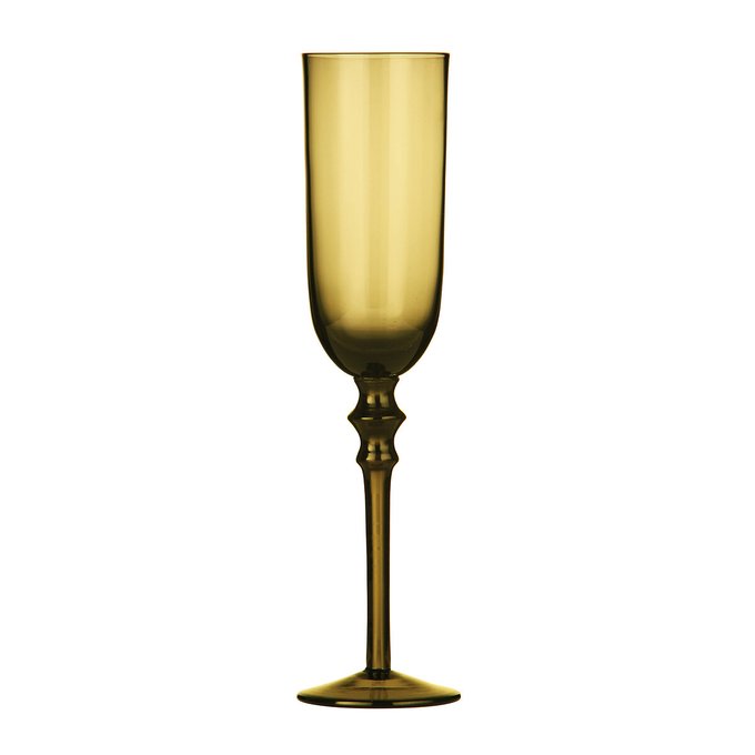 amber champagne glasses
